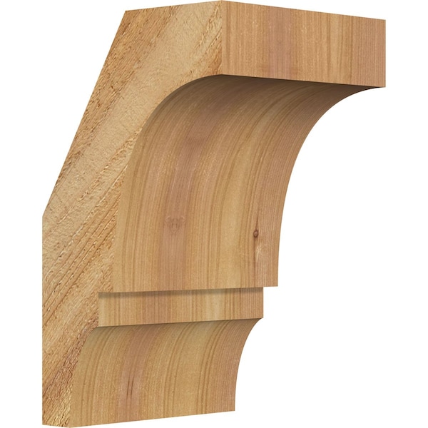 Ekena Millwork 6"W x 6"D x 10"H Balboa Rough Sawn Knee Brace, Western Red Cedar BRC06X06X10BOA00RWR - main